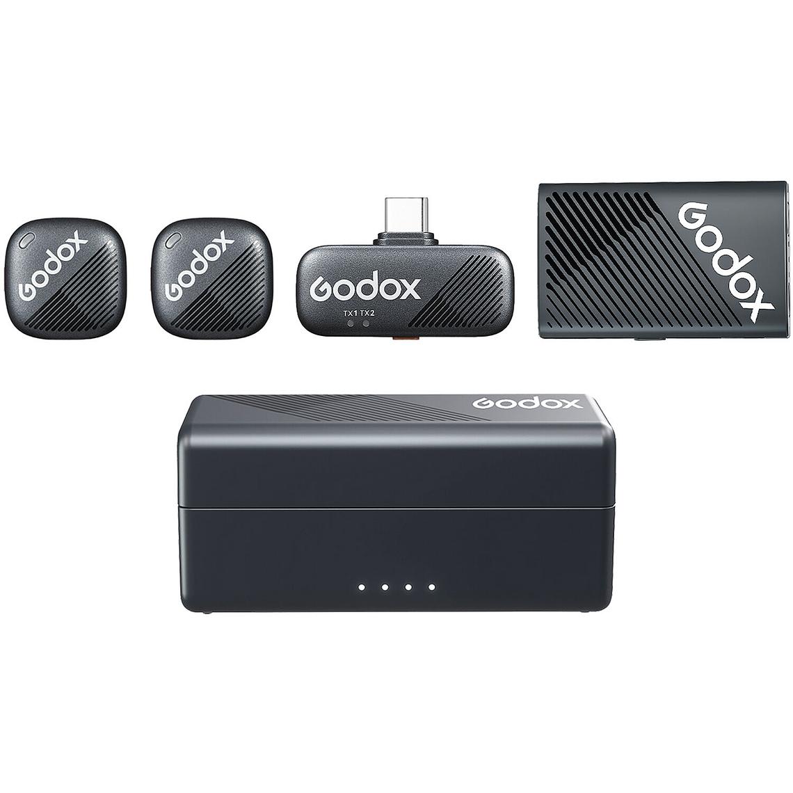 Godox Cube-C Combo Kit 2 Micrófono Doble Para Cámaras, USB-C y Lightning 17