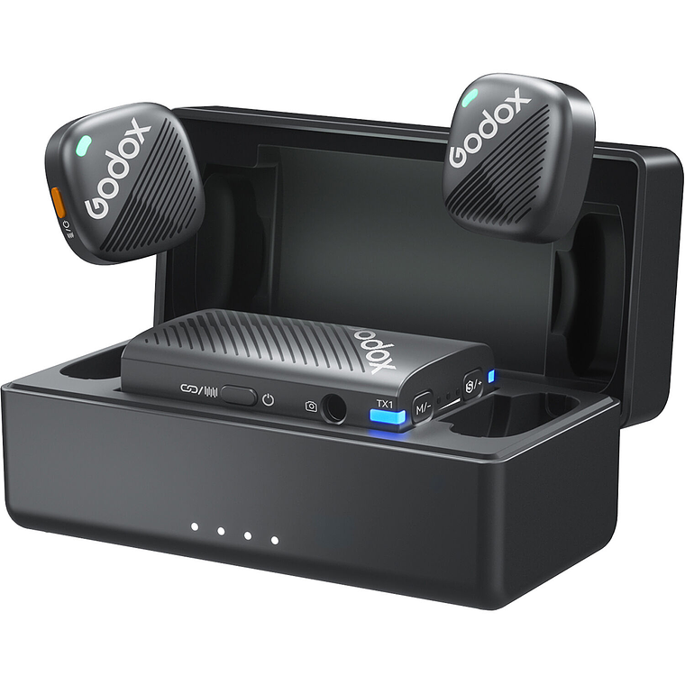 Godox Cube-C Combo Kit 2 Micrófono Doble Para Cámaras, USB-C y Lightning 18