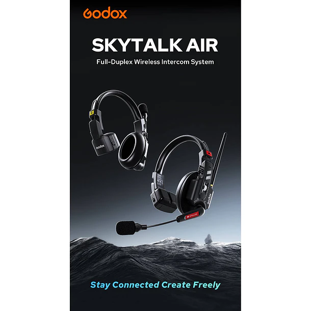 Godox SkyTalk Air 5S Sistema de Intercomunicación Inalámbrico Para 5 Personas 5