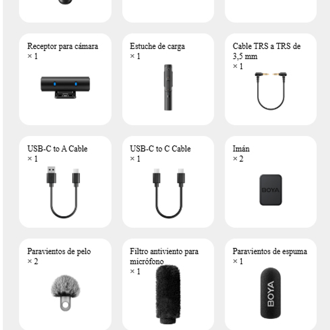 Boya BY-BOYA MAGIC 02 Mini Micrófono Inalámbric Transformable Al-Powered 2