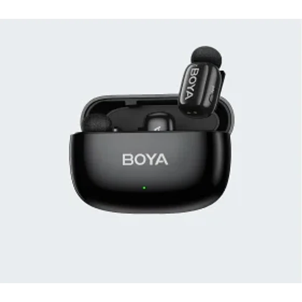 Boya BOYAMINI 2-01 Sistema de Micrófono Inalámbrico para 2 Personas (Lightning y USB-C con Caja de Carga) Negro Mate 2