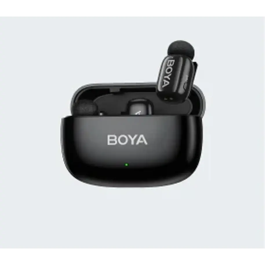 Boya BOYAMINI 2-01 Sistema de Micrófono Inalámbrico para 2 Personas (Lightning y USB-C con Caja de Carga) Negro Mate 2