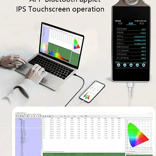 LCE HP330P   Luxómetro Espectral Analizador de Espectro Lumínico Kelvinómetro