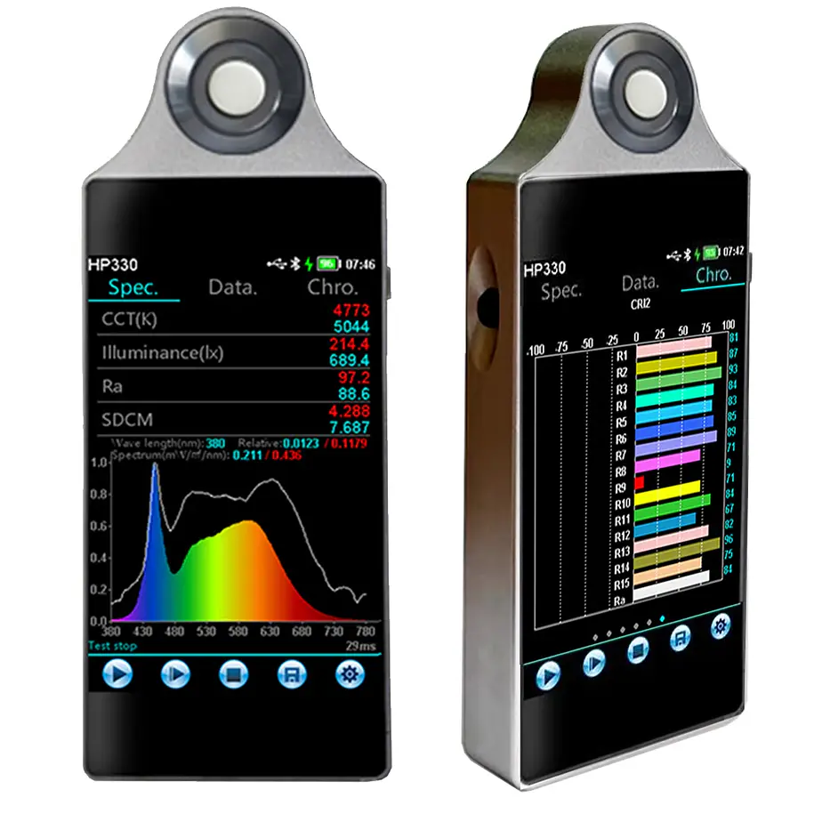 LCE HP330P   Luxómetro Espectral Analizador de Espectro Lumínico Kelvinómetro 1