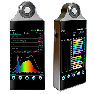 LCE HP330P   Luxómetro Espectral Analizador de Espectro Lumínico Kelvinómetro