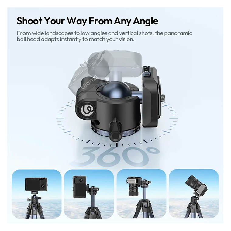 Ulanzi Ombra II Traveler Trípode Liviano Para Fotografía - T156 5