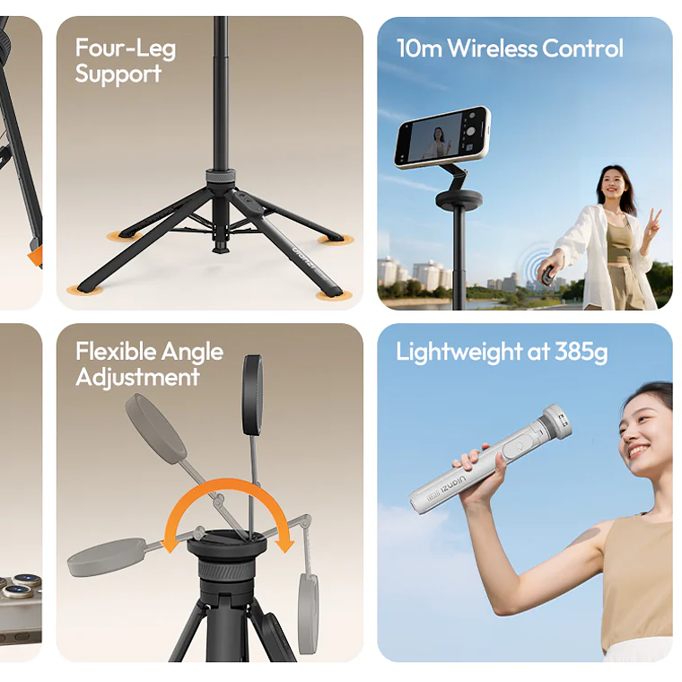 Ulanzi MT85 Trípode Pop-Up Magsafe Apertura Automatica (color Negro)  T122 11