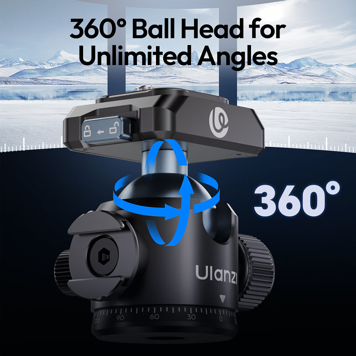 Ulanzi T100 UKA Cabezal de Bola Con Liberación Rápida   C062 4