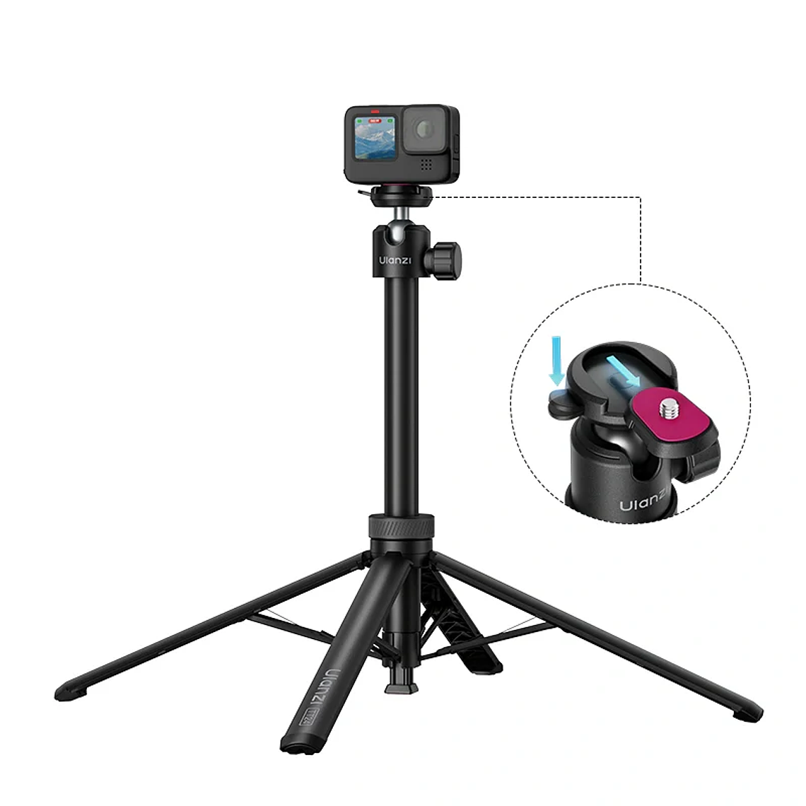 Ulanzi TT24 Cka Barra Selfie y Mini Trípode Con Galleta Desmontable S044 3