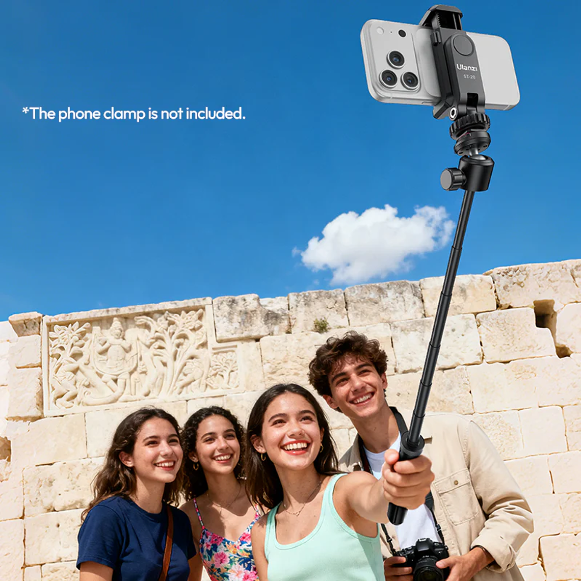 Ulanzi TT24 Cka Barra Selfie y Mini Trípode Con Galleta Desmontable S044 20