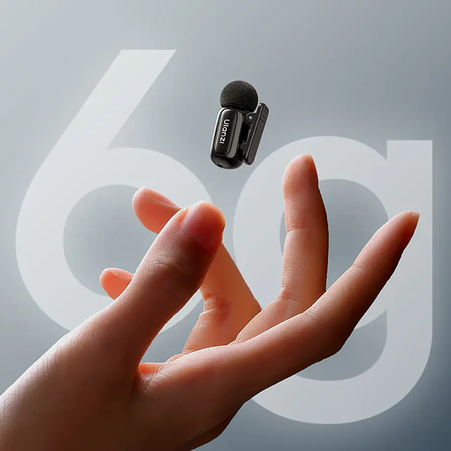Ulanzi A200 Mini Micrófono Lavalier Doble USB-C A046 Negro 14
