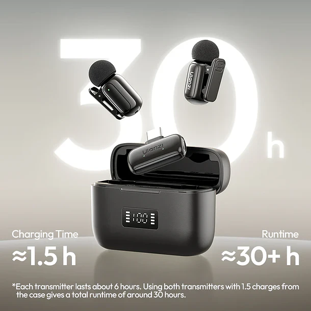 Ulanzi A200 Mini Micrófono Lavalier Doble USB-C A046 Negro 19