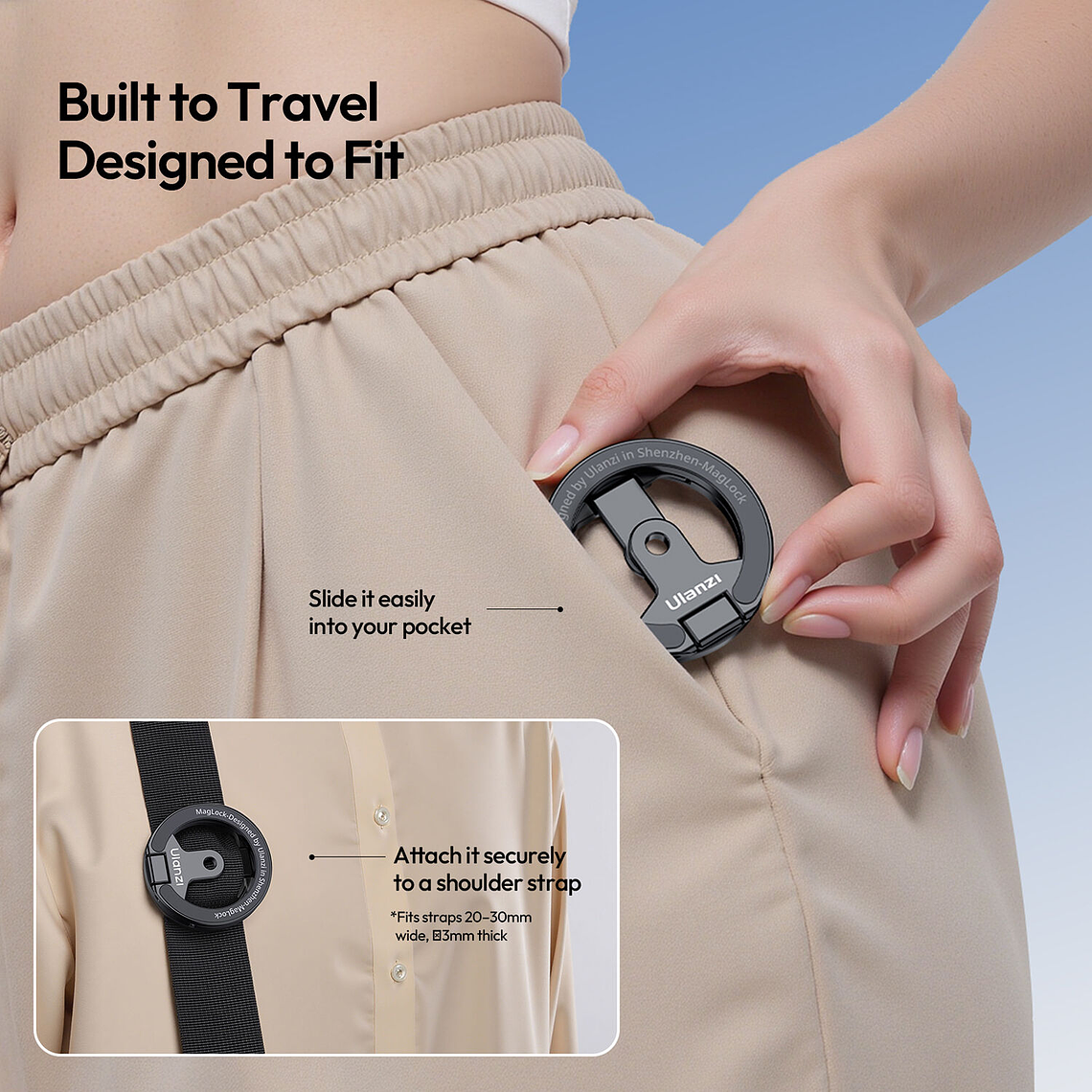 Ulanzi MA02 MagLock Soporte Dual Magnético Para Teléfonos en Trípode M067 13