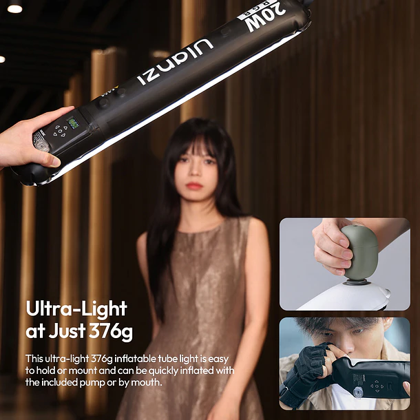 Ulanzi UA20C RGB Magnetic Air Tube Luz Led Inflable   L234 11