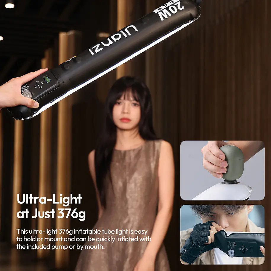 Ulanzi UA20C RGB Magnetic Air Tube Luz Led Inflable   L234 11