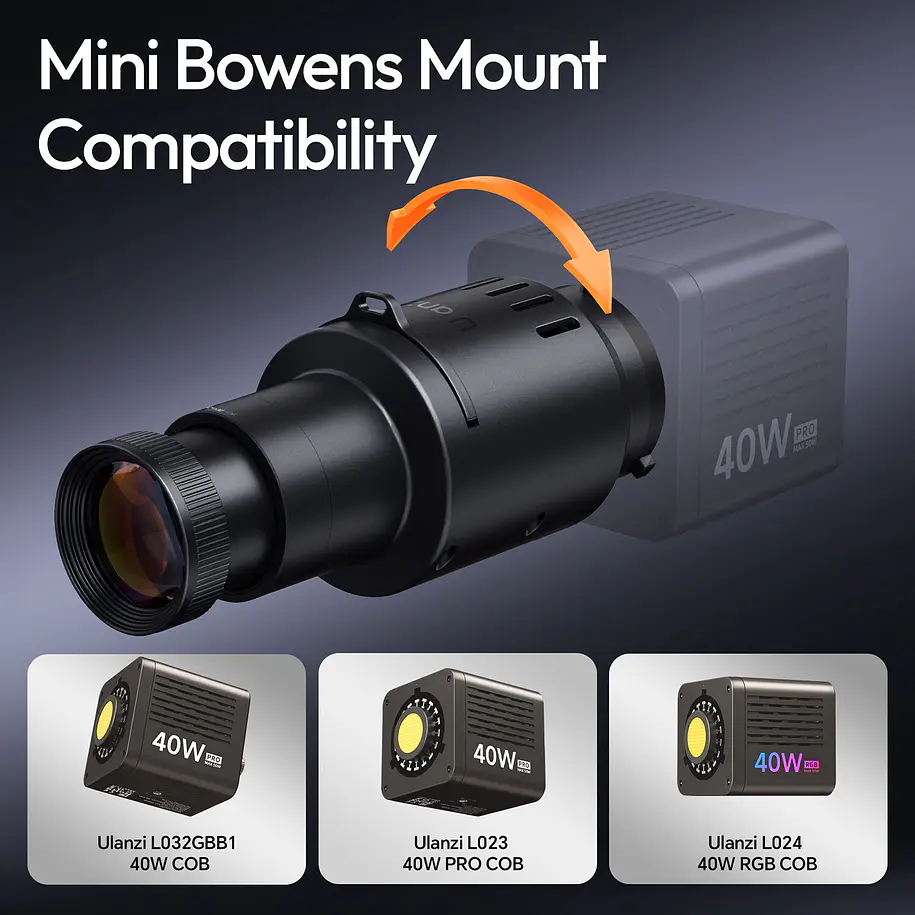 Ulanzi LAS007 Optical Snoot Montura Mini Bowens  L077 11