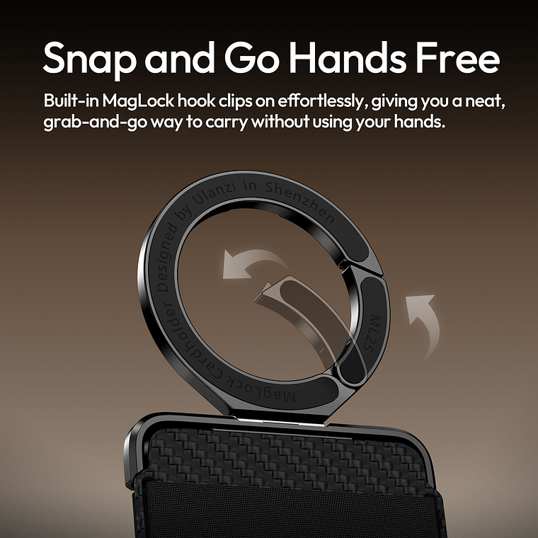 Ulanzi ML25 MagLock Card Holder Soporte Para Teléfonos Multifuncional M095 10