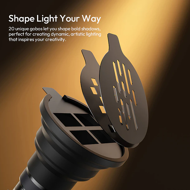 Ulanzi LM01 Photography Luz Led Recargable Con Proyector de Gobos L219 12