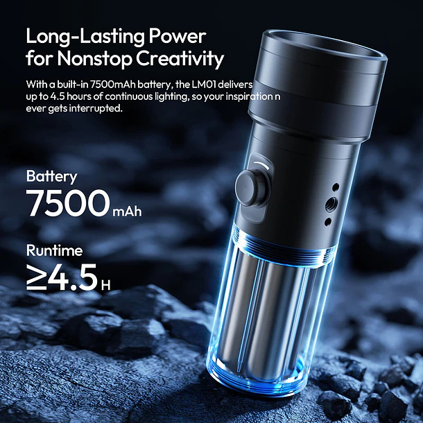 Ulanzi LM01 Photography Luz Led Recargable Con Proyector de Gobos L219 14