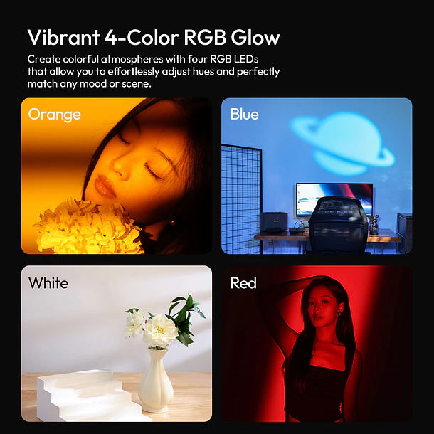 Ulanzi LM01 Photography Luz Led Recargable Con Proyector de Gobos L219 18