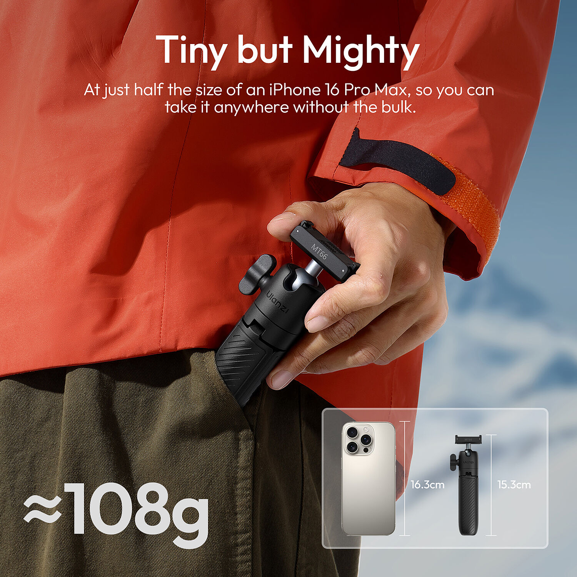 Ulanzi MT66 ClipMate Trípode Con Acople Rápido Para  DJI Action  S041 11