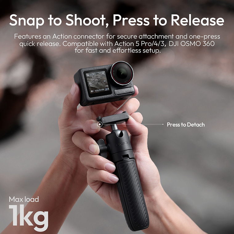 Ulanzi MT66 ClipMate Trípode Con Acople Rápido Para  DJI Action  S041 22