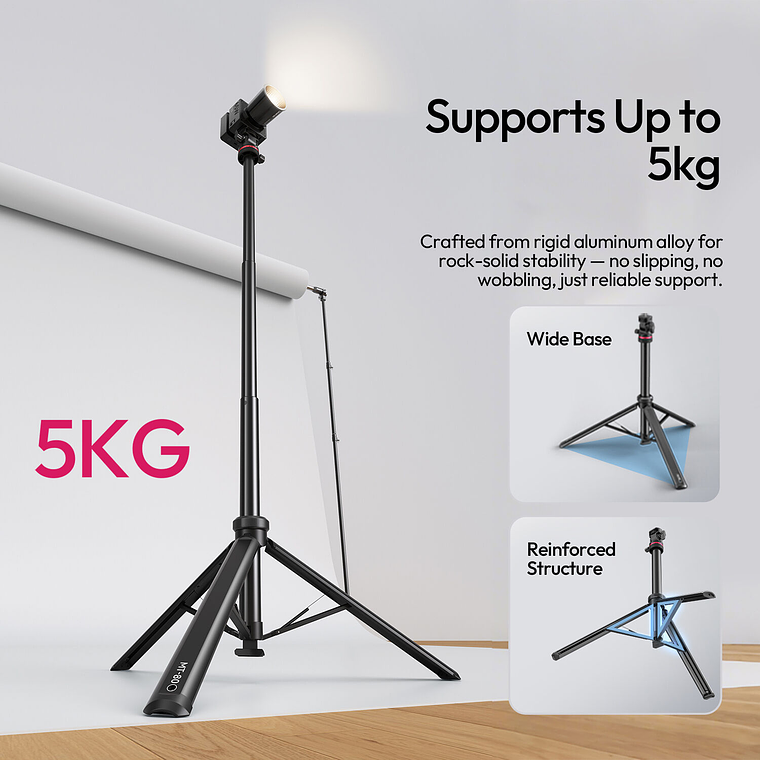 Ulanzi MT-80 Auto-Open Trípode de 2,1 Metros de Altura T171A 16