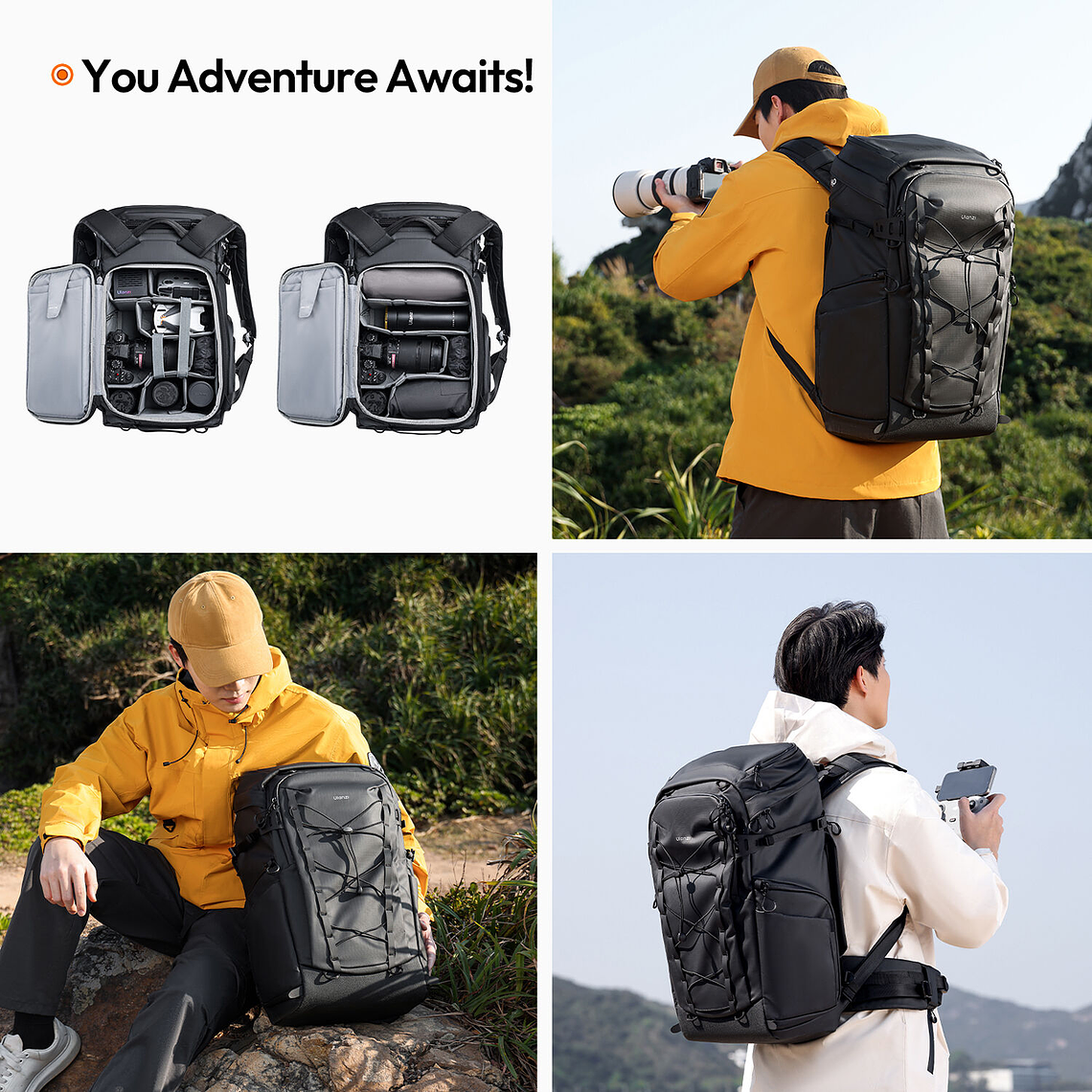 Ulanzi AB01 TAI Mochila Para Fotografía Outdoor Con Seguimiento (U-TAG Incorporado)  B157 14