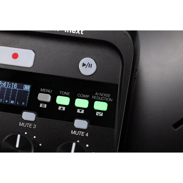 Zoom PodTrak P4next Grabadora Portátil Multitrack Podcast Recorder 12