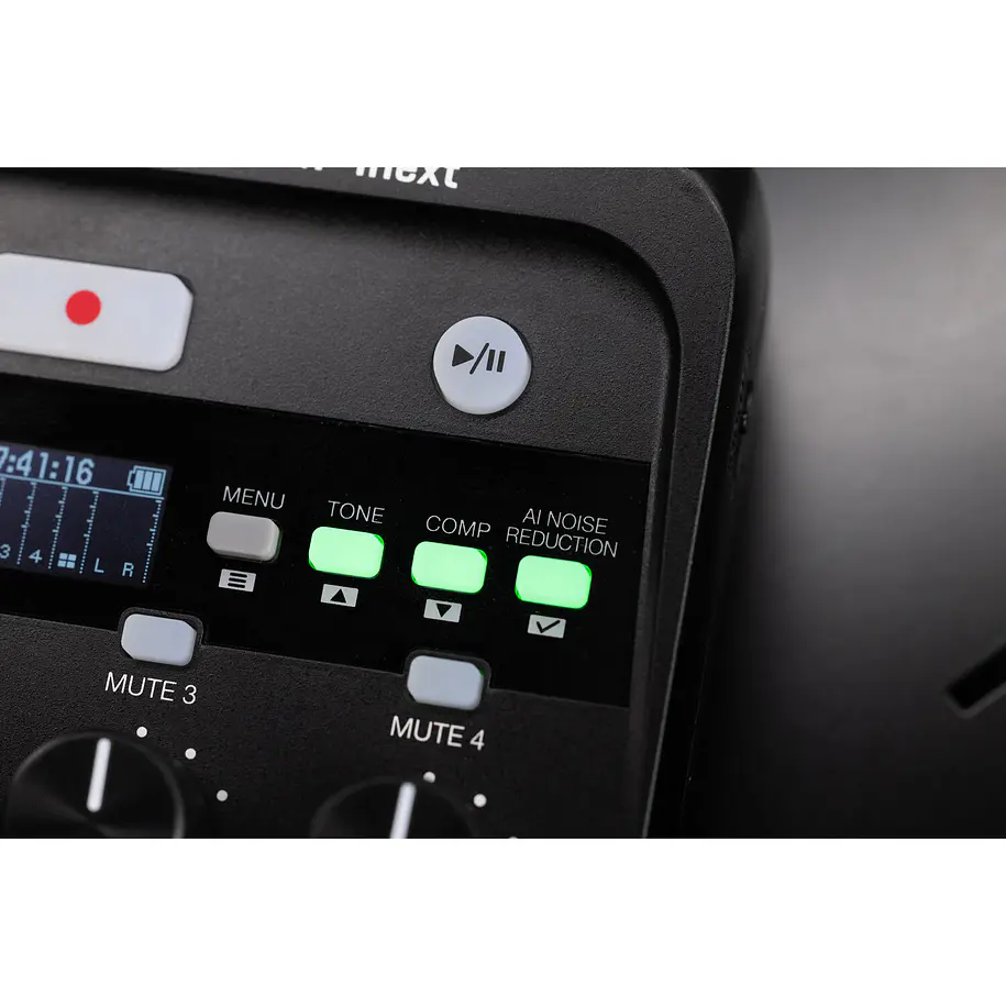 Zoom PodTrak P4next Grabadora Portátil Multitrack Podcast Recorder 12
