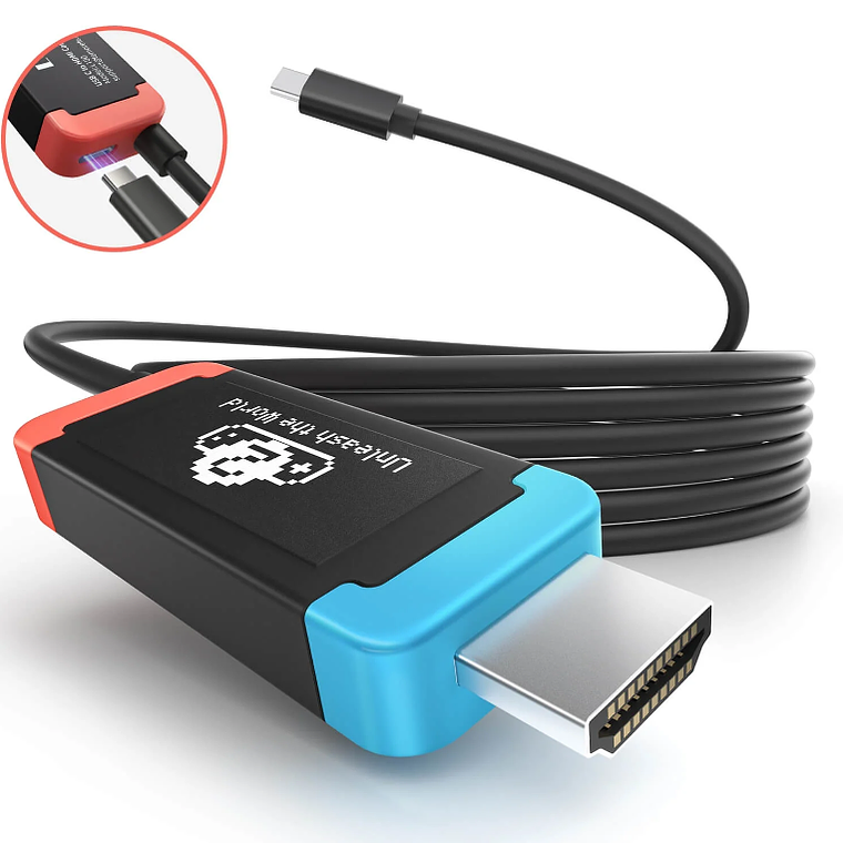 Lemorele L100 Cable USB-C a HDMI Para Nintendo Switch 2 1