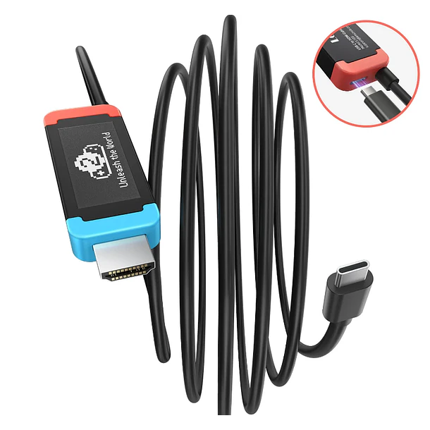 Lemorele L100 Cable USB-C a HDMI Para Nintendo Switch 2 2