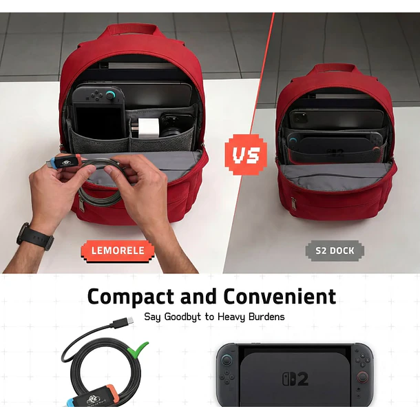 Lemorele L100 Cable USB-C a HDMI Para Nintendo Switch 2 4