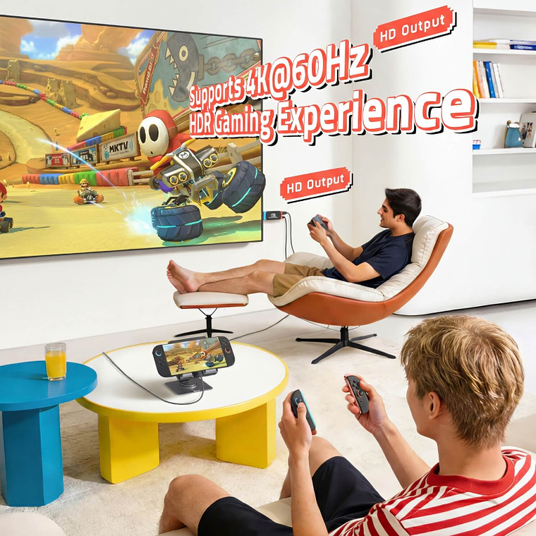 Lemorele L100 Cable USB-C a HDMI Para Nintendo Switch 2 6