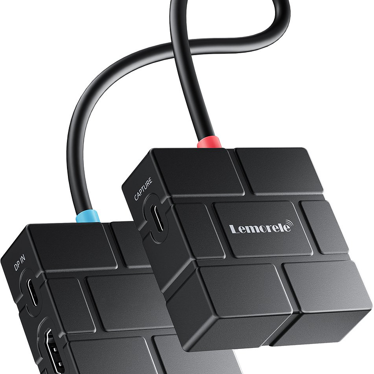 Lemorele AC12 Capturadora de Video 1080P + HUB USB-C 1