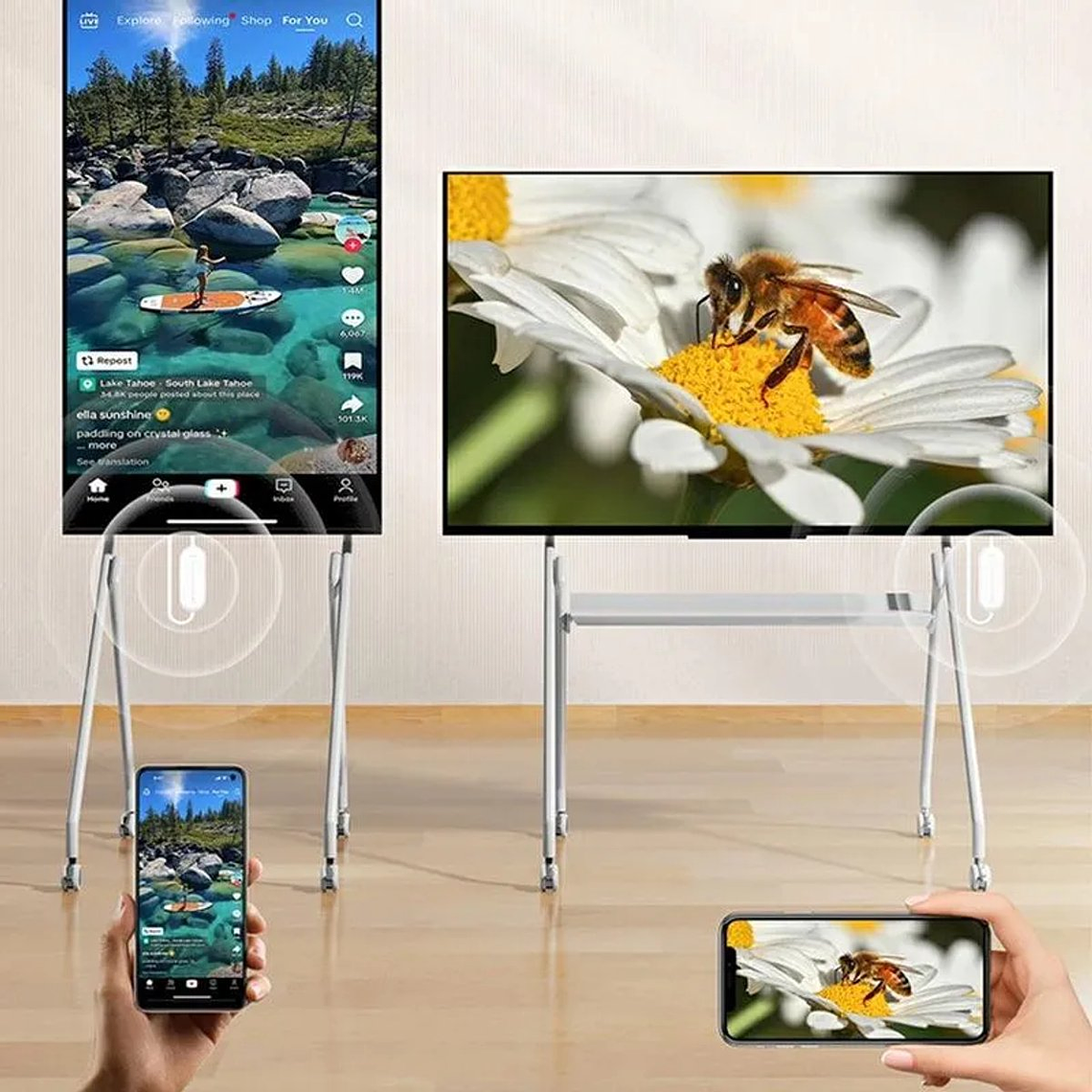 Lemorele P1000 Receptor Para Pantallas Imagen Desde Teléfonos 5