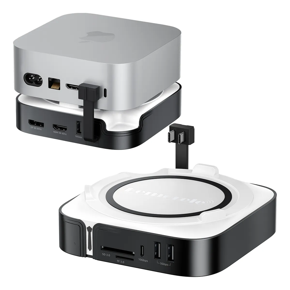 Lemorele TC800 Docking Station Para Mac Mini M4 1