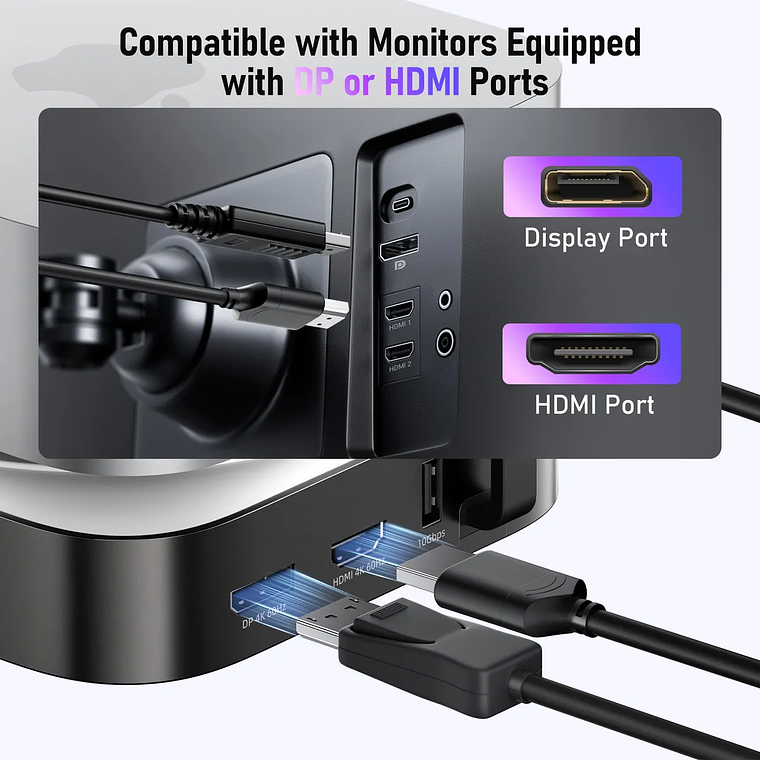 Lemorele TC800 Docking Station Para Mac Mini M4 8