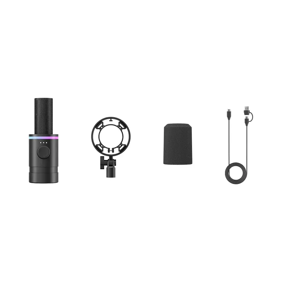BOYA Castmic S60 Micrófono RGB Dinámico USB-C y XLR 2