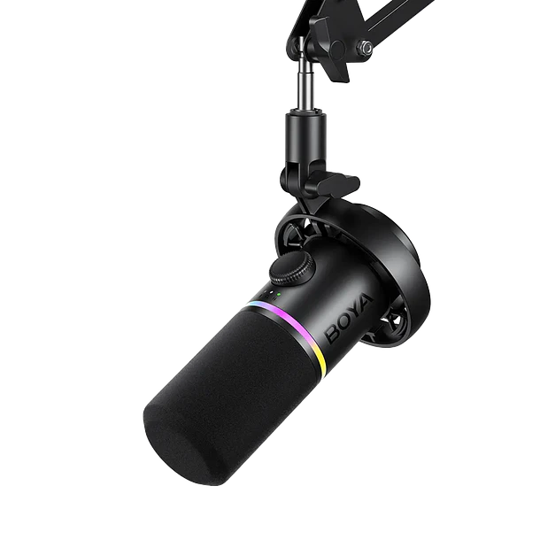 BOYA Castmic S60 Micrófono RGB Dinámico USB-C y XLR 1