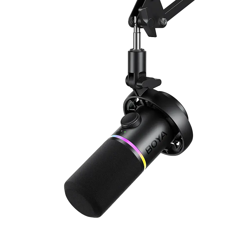 BOYA Castmic S60 Micrófono RGB Dinámico USB-C y XLR 1