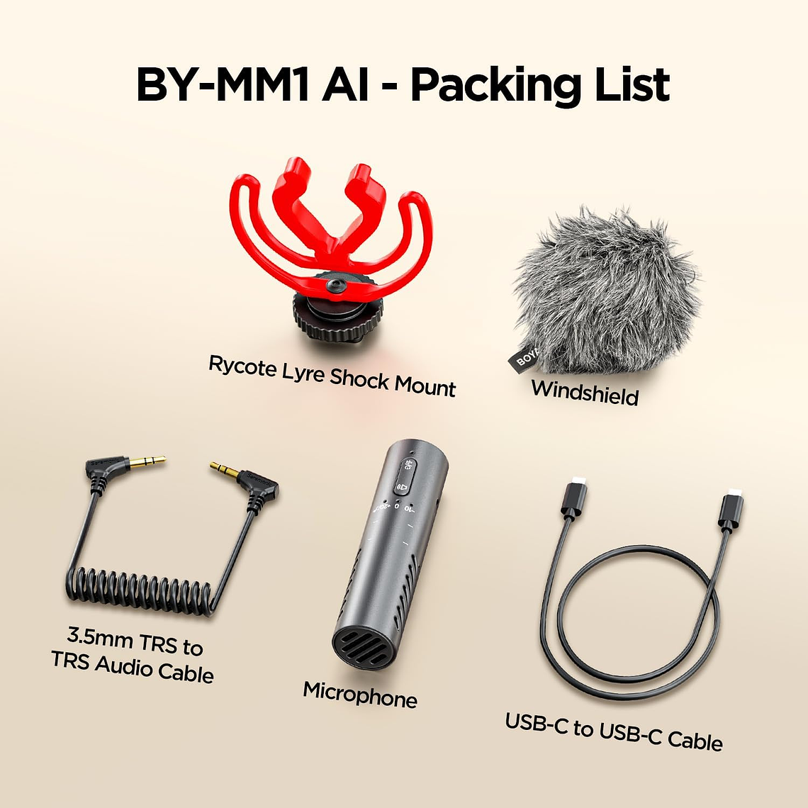 Boya By-MM1 AI Micrófono Con Reducción de Ruido Por Inteligencia Artificial 3