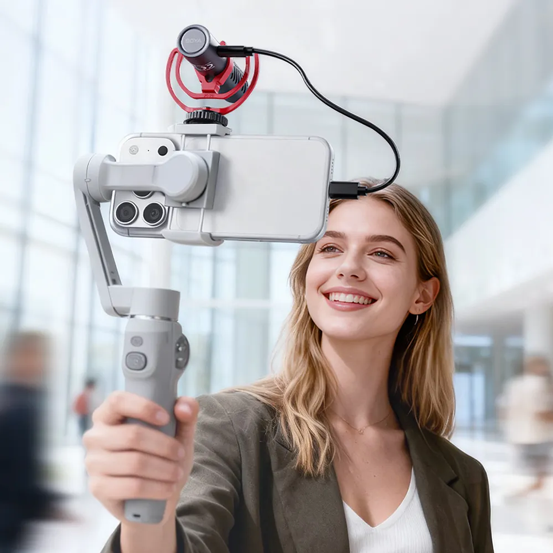 Boya By-MM1 AI Micrófono Con Reducción de Ruido Por Inteligencia Artificial 11