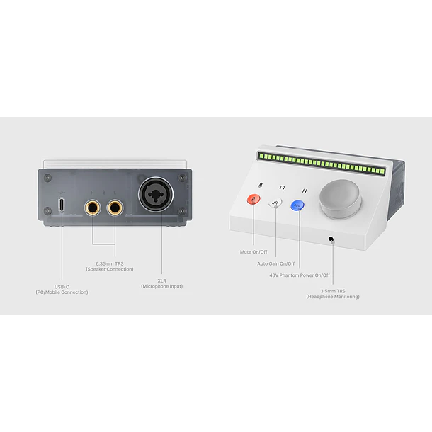 Boya Caster X1 Interfaz de Audio y Mezcladora USB-C 6