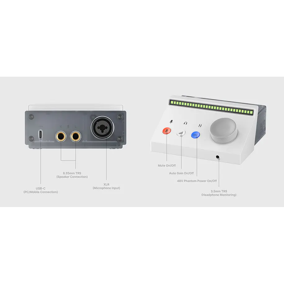 Boya Caster X1 Interfaz de Audio y Mezcladora USB-C 6