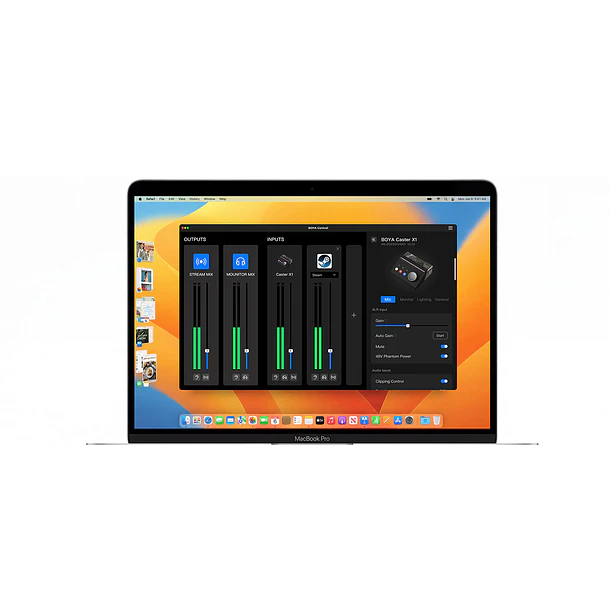 Boya Caster X1 Interfaz de Audio y Mezcladora USB-C 10