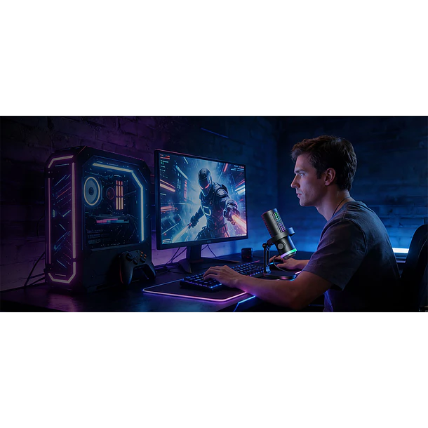 Boya Castmic G40 Micrófono Con Luces RGB y Cancelación de Ruido USB 3