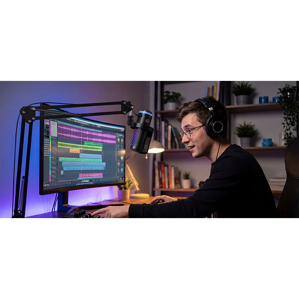 Boya Castmic G40 Micrófono Con Luces RGB y Cancelación de Ruido USB 6