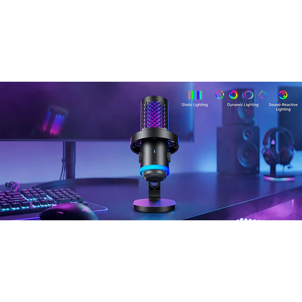 Boya Castmic G40 Micrófono Con Luces RGB y Cancelación de Ruido USB 7