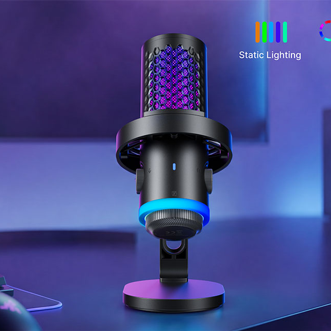 Boya Castmic G40 Micrófono Con Luces RGB y Cancelación de Ruido USB 7